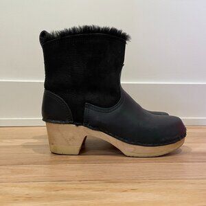 No 6 Pull on Shearling Clog Boot
